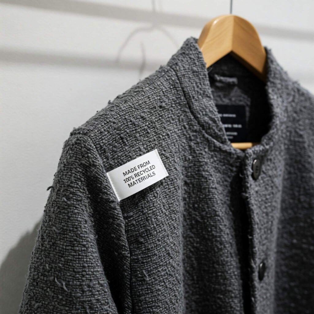 Recycled plastic jacket