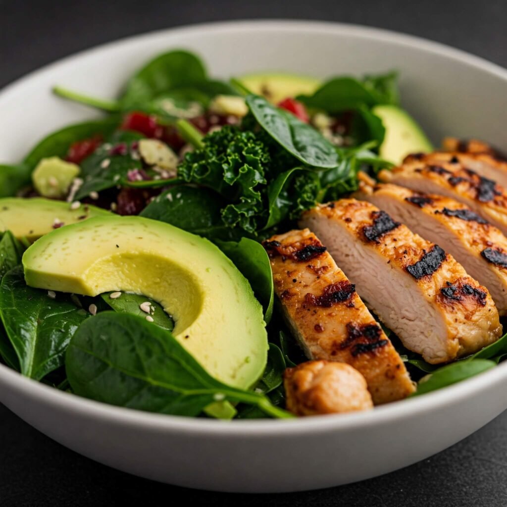 Colorful Salad Bowl Close-up