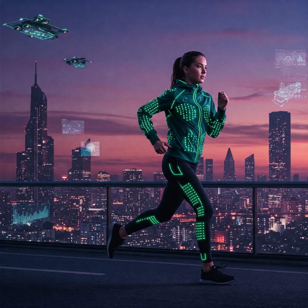 Glowing Tech Runner Outfit