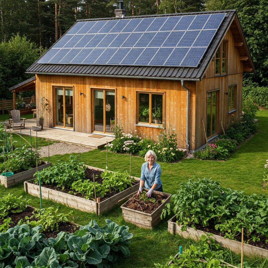 Eco-Friendly Home with Garden Eco-Friendly Home with Garden